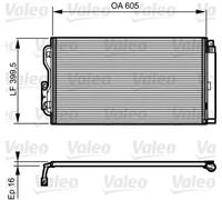 Condensador del aire acondicionado R 134 a 814191 VALEO para BMW 1 3 i3 4 Coupé