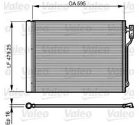 Condensador del aire acondicionado R 134 a 814192 VALEO para BMW 5 7 5 Touring