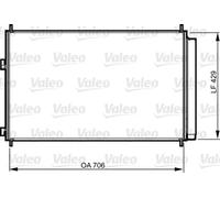 Condensador del aire acondicionado R 134 a 814204 VALEO para TOYOTA RAV 4 III
