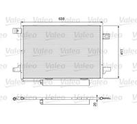 Condensador del aire acondicionado R 134 a 814249 VALEO para MERCEDES-BENZ