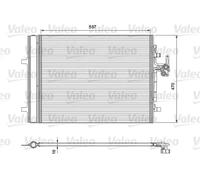 Condensador del aire acondicionado R 134 a 814318 VALEO para LAND ROVER VOLVO