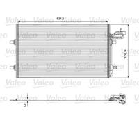 Condensador del aire acondicionado R 134 a 814324 VALEO para VOLVO C30 S40 II