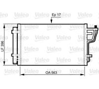 Condensador del aire acondicionado R 134 a 814351 VALEO para KIA HYUNDAI