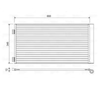 Condensador del aire acondicionado R 134 a 814408 VALEO para MINI MINI