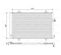 Condensador del aire acondicionado R 134 a 814420 VALEO para PEUGEOT CITROËN
