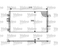 Condensador del aire acondicionado R 134 a 817602 VALEO para RENAULT CLIO II