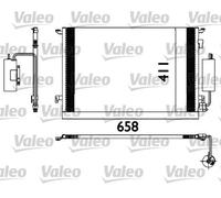 Condensador del aire acondicionado R 134 a 817648 VALEO para OPEL VECTRA C