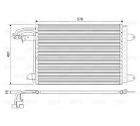Condensador del aire acondicionado R 134 a 817777 VALEO para SEAT VW SKODA AUDI