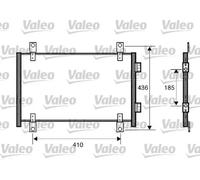 Condensador del aire acondicionado R 134 a 818018 VALEO para PEUGEOT FIAT