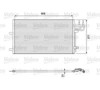Condensador, aire acondicionado VALEO 818046