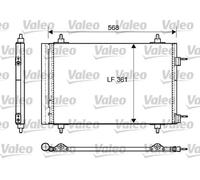 Condensador del aire acondicionado R 134 a 818170 VALEO para PEUGEOT CITROËN