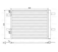Condensador del aire acondicionado R 134 a 822564 VALEO para CITROËN PEUGEOT