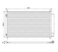 Condensador del aire acondicionado R 134 a 822595 VALEO para TOYOTA YARIS