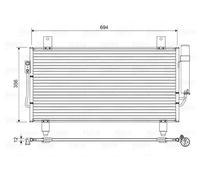 VALEO 822599 Condensador, aire acondicionado