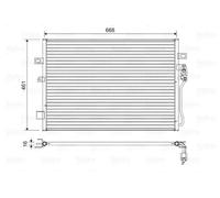 Condensador del aire acondicionado R 134 a 822625 VALEO para DODGE FIAT