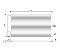 Condensador del aire acondicionado R 134 a 822645 VALEO para VOLVO XC90 II
