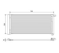 Condensador del aire acondicionado R 134 a 822652 VALEO para PORSCHE PANAMERA