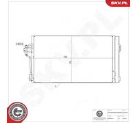 ESEN SKV 86SKV054 Condensador, aire acondicionado