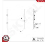 Condensador del aire acondicionado R 134 a 86SKV323 ESEN SKV