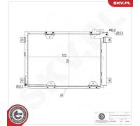 Condensador del aire acondicionado R 134 a 86SKV595 ESEN SKV