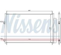 Condensador del aire acondicionado R 134 a 940021 NISSENS para TOYOTA RAV 4 III