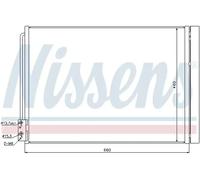 Condensador del aire acondicionado R 134 a 940110 NISSENS para BMW 5 6 Coupé 7