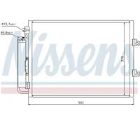 NISSENS 940126 Condensador, aire acondicionado