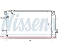 Condensador del aire acondicionado R 134 a 940170 NISSENS para TOYOTA