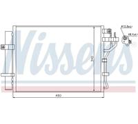 Condensador del aire acondicionado R 134 a 940219 NISSENS para KIA PICANTO II