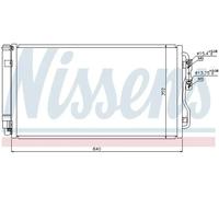 Condensador del aire acondicionado R 134 a 940236 NISSENS para BMW 1 3 i3 i8