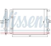 Condensador del aire acondicionado R 134 a 940267 NISSENS para HYUNDAI KIA