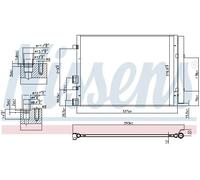 Condensador del aire acondicionado R 134 a 940405 NISSENS para HYUNDAI i20 I