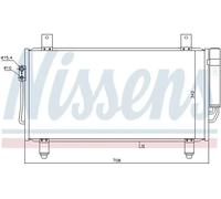 Condensador, aire acondicionado NISSENS 940435