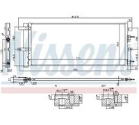 Condensador del aire acondicionado R 134 a 940626 NISSENS para FORD FORD USA