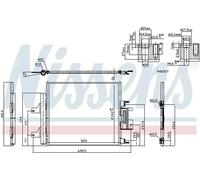 NISSENS 940772 Condensador, aire acondicionado