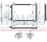 NISSENS 941243 Condensador, aire acondicionado