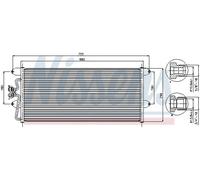 Condensador del aire acondicionado R 134 a 94307 NISSENS para VW