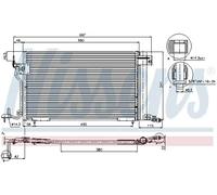 Condensador, aire acondicionado NISSENS 94313