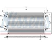 NISSENS 94551 Condensador, aire acondicionado