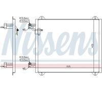 NISSENS 94584 Condensador, aire acondicionado
