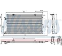 NISSENS 94652 Condensador, aire acondicionado