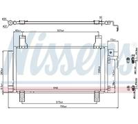 Condensador del aire acondicionado R 134 a 94792 NISSENS para MAZDA 6 Hatchback