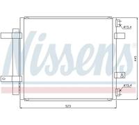 Condensador del aire acondicionado R 134 a 94866 NISSENS para JAGUAR DAIMLER