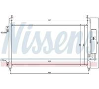 Condensador del aire acondicionado R 134 a 94875 NISSENS para HONDA