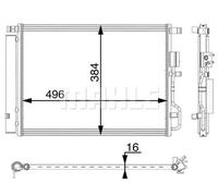 MAHLE AC 62 000P Condensador, aire acondicionado