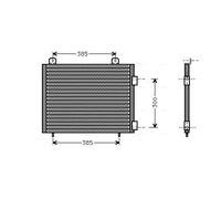 AVA COOLING SYSTEMS AU5141 Condensador, aire acondicionado