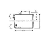 Condensador del aire acondicionado R 134 a BW5147 AVA QUALITY COOLING para BMW 3