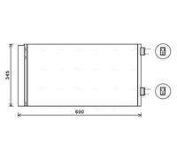 PRASCO BW5414D Condensador, aire acondicionado