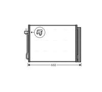 Condensador del aire acondicionado R 134 a BWA5377D AVA QUALITY COOLING para BMW