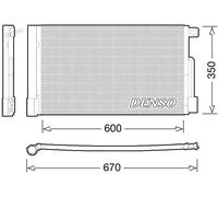 Condensador del aire acondicionado R 134 a DCN01004 DENSO para OPEL FIAT CITROËN